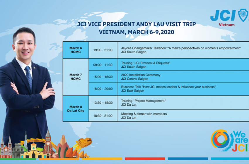  WVP Andy Lau: Chúc mừng 8/3 đến các bạn nữ thành viên JCI Việt Nam qua Video