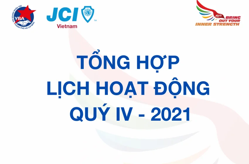  Lịch Hoạt Động JCI Vietnam Qúy IV – 2021