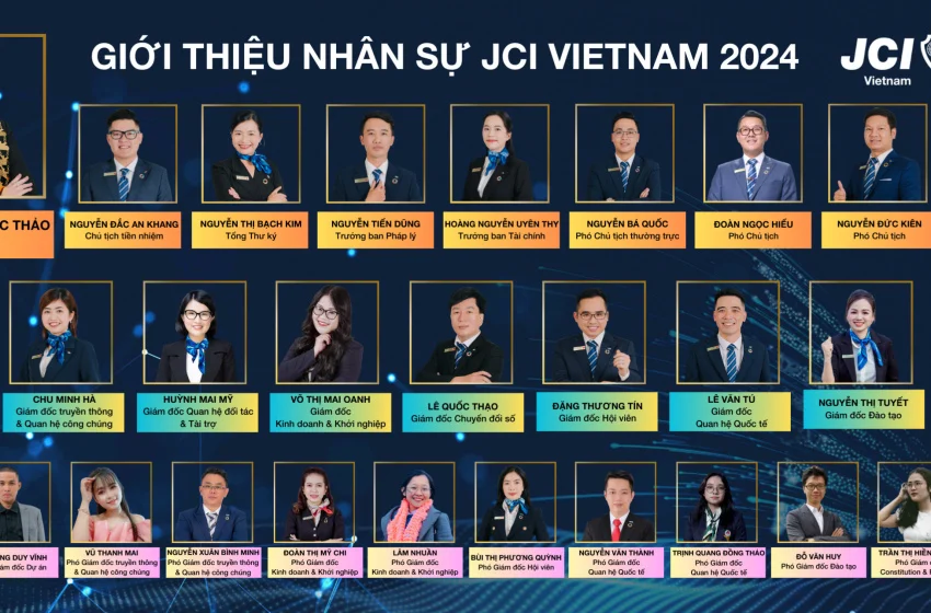 Giới thiệu Ban điều hành và nhân sự chuyên môn JCI Vietnam nhiệm kỳ năm 2024
