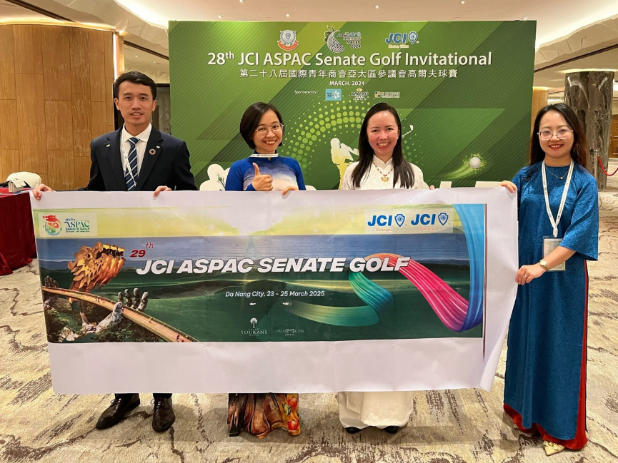 JCI Đà Nẵng cùng JCI Việt Nam bidding thành công 2025 Aspac Senate Gol