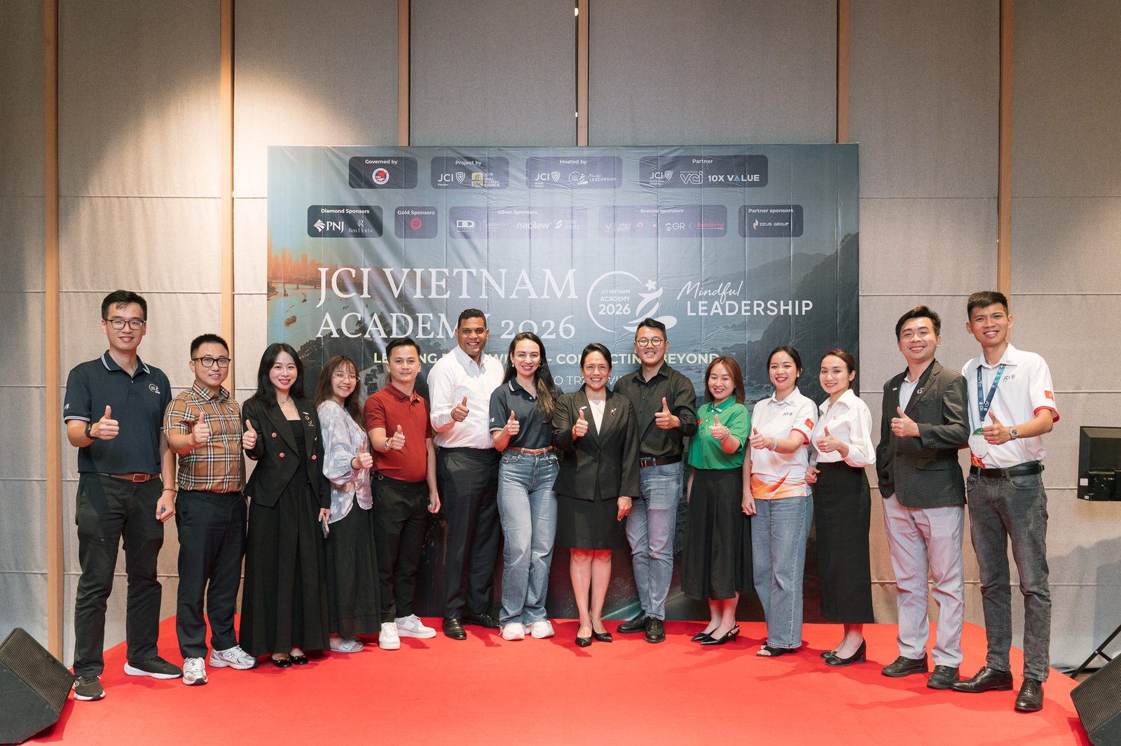 Học viên tại Gala Dinner – Lễ tốt nghiệp JCI Vietnam Academy 2026