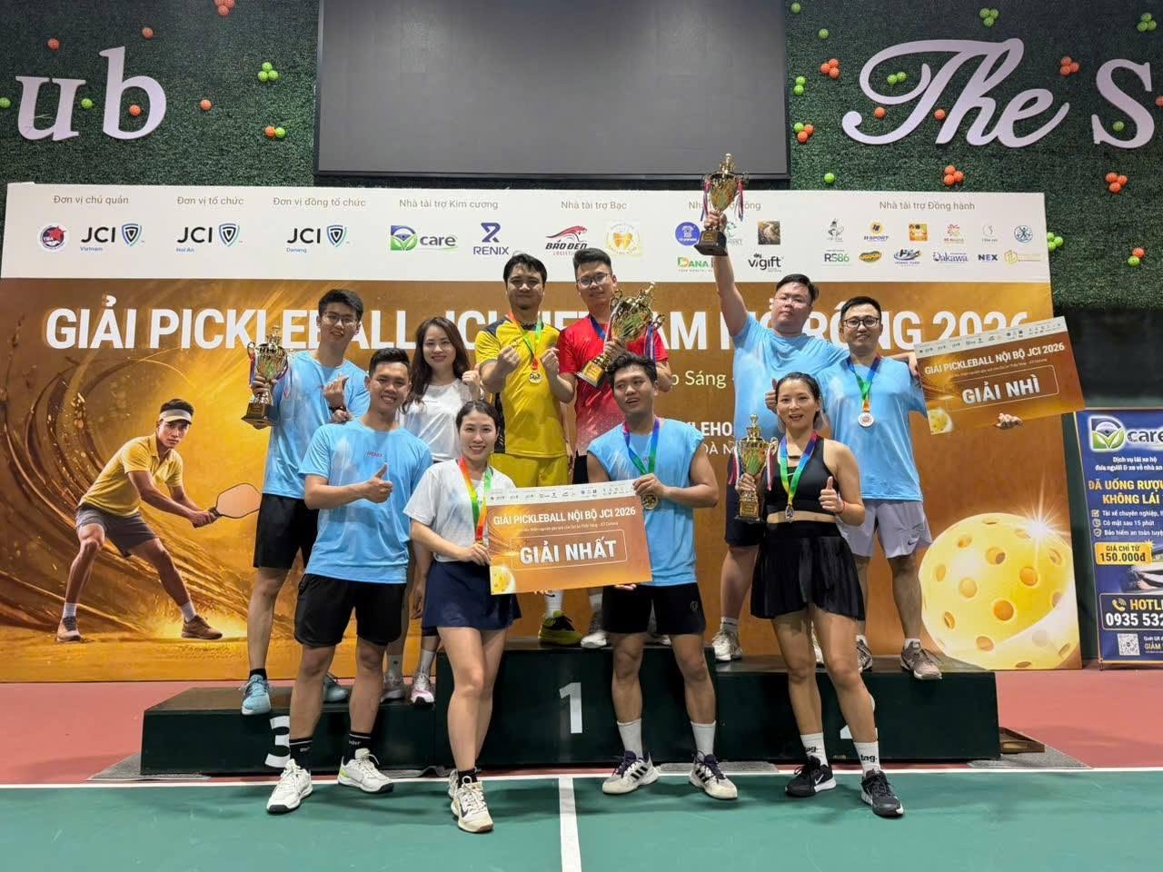 Trao giải Giải Pickleball JCI Vietnam Mở rộng 2026