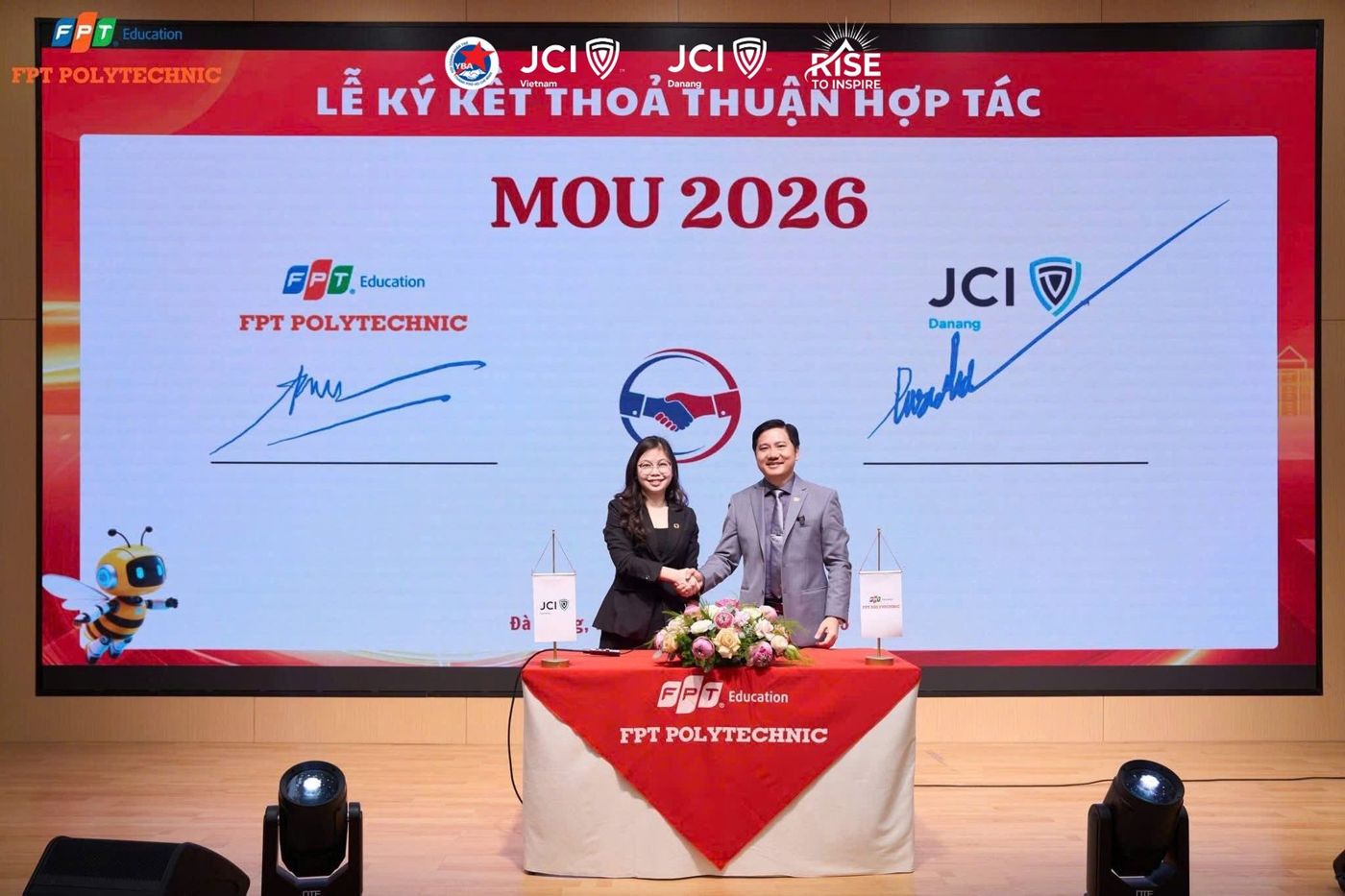 JCI Danang ký MOU với Trường Cao đẳng FPT Polytechnic Đà Nẵng