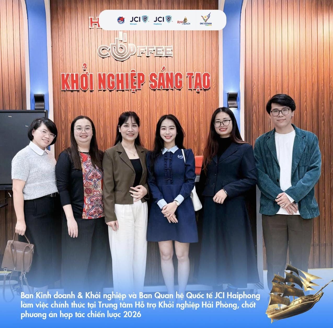 JCI Haiphong tại Trung tâm Hỗ trợ Khởi nghiệp Hải Phòng