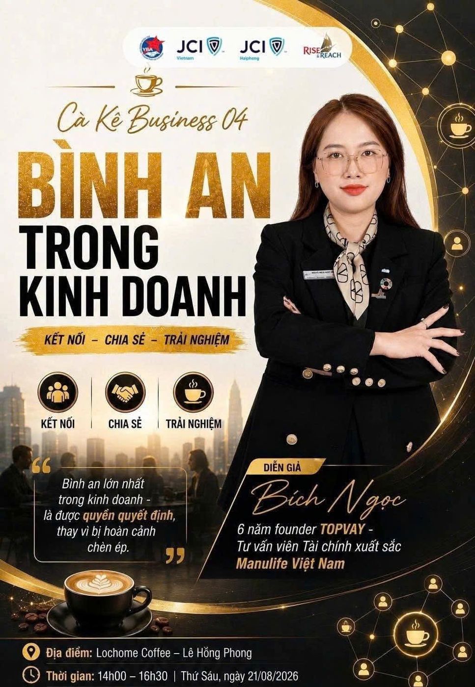 Poster Cà Kê Business 04 – Bình an trong kinh doanh
