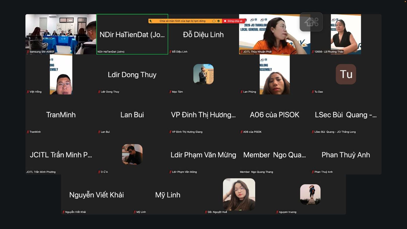 Hội viên tham dự Đại hội GA 01 trực tuyến